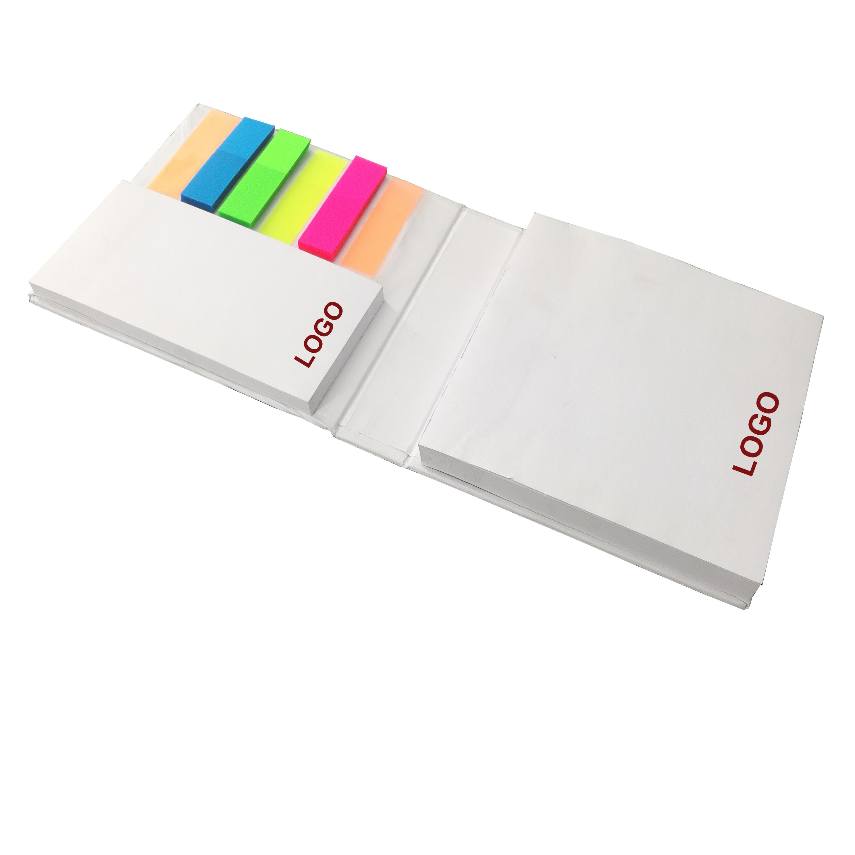 Promotional Spiral Notebook with Color Page Vintage Decorative Logo Printed Personalized Self Sticky Memo Pad Notepad