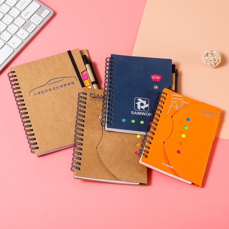 Customized High Quality Notes Pad Memo Pads Kawaii Cube Kraft Paper Journal Sticky Note Set