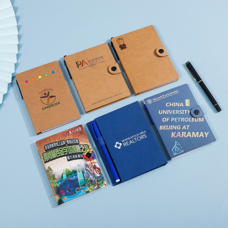 Customized High Quality Notes Pad Memo Pads Kawaii Cube Kraft Paper Journal Sticky Note Set