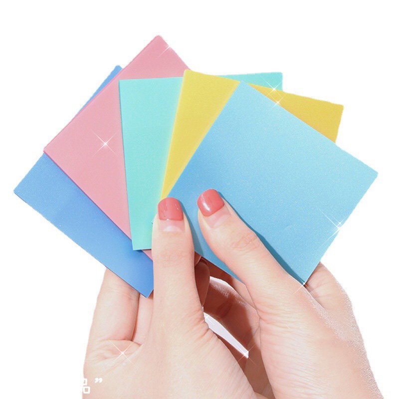 custom PET semi transparent waterproof sticky note self adhesive transparent page flag customized notes memo pads