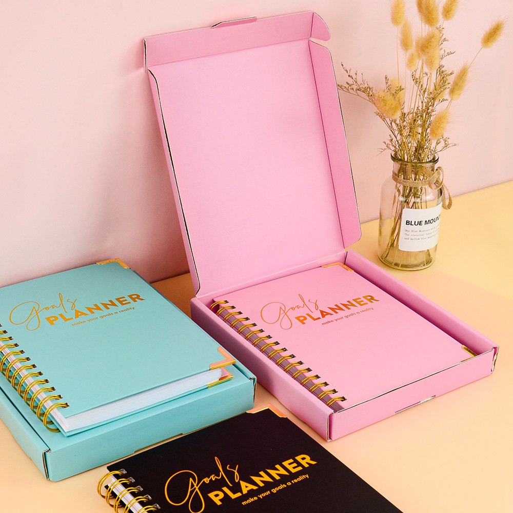Hot Selling Custom Calendar Planner Notebook Coil Notebook English Version Weekly Planner Goal Planner