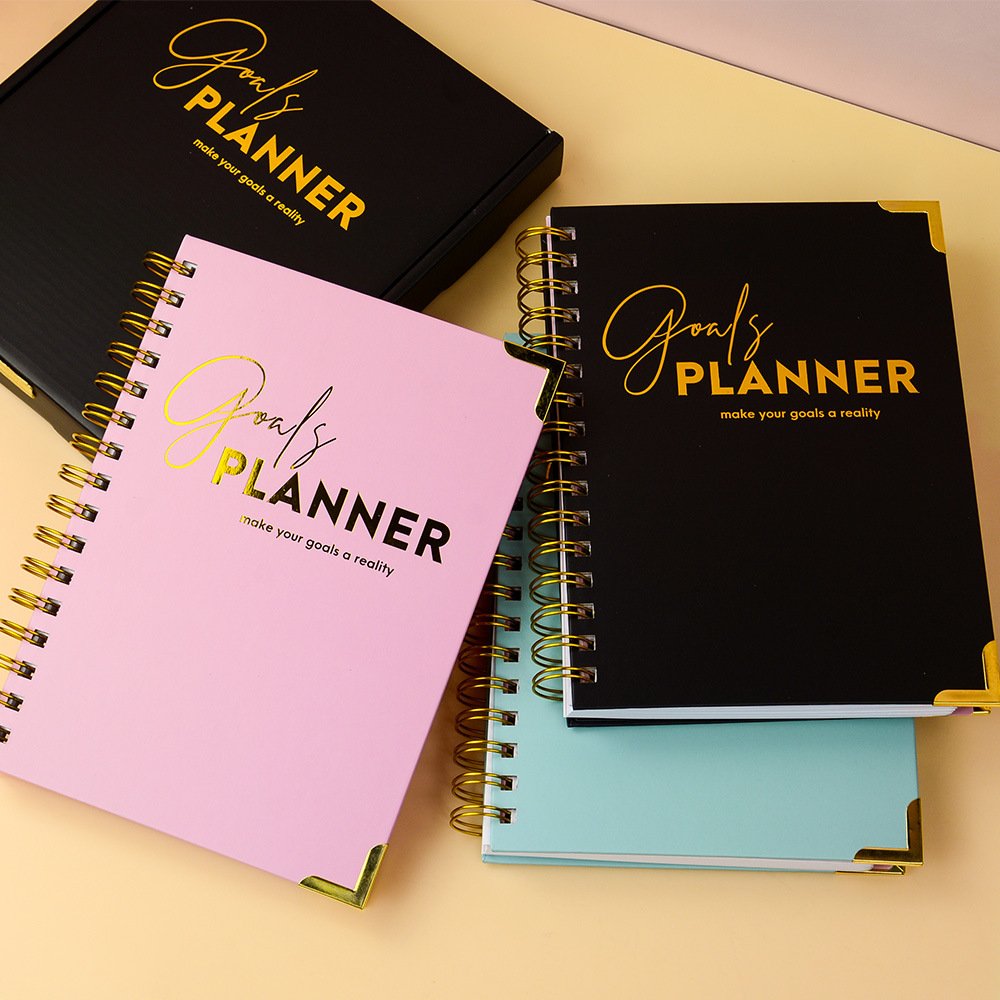 Hot Selling Custom Calendar Planner Notebook Coil Notebook English Version Weekly Planner Goal Planner