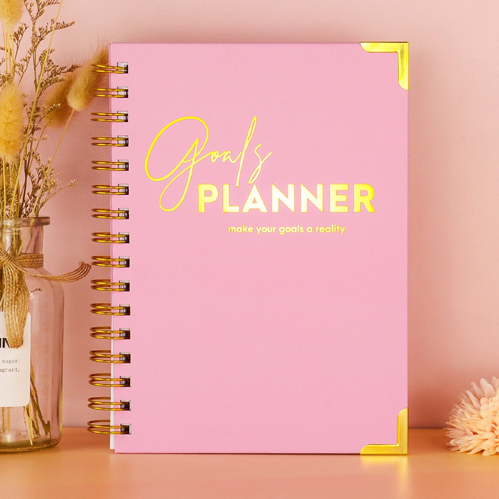 Hot Selling Custom Calendar Planner Notebook Coil Notebook English Version Weekly Planner Goal Planner