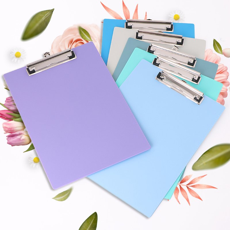 SUNSHING A4 Plastic Clipboard With Butterfly Clip Memo Size Clipboard Business Meeting Record Clip Board Writing Pad Board