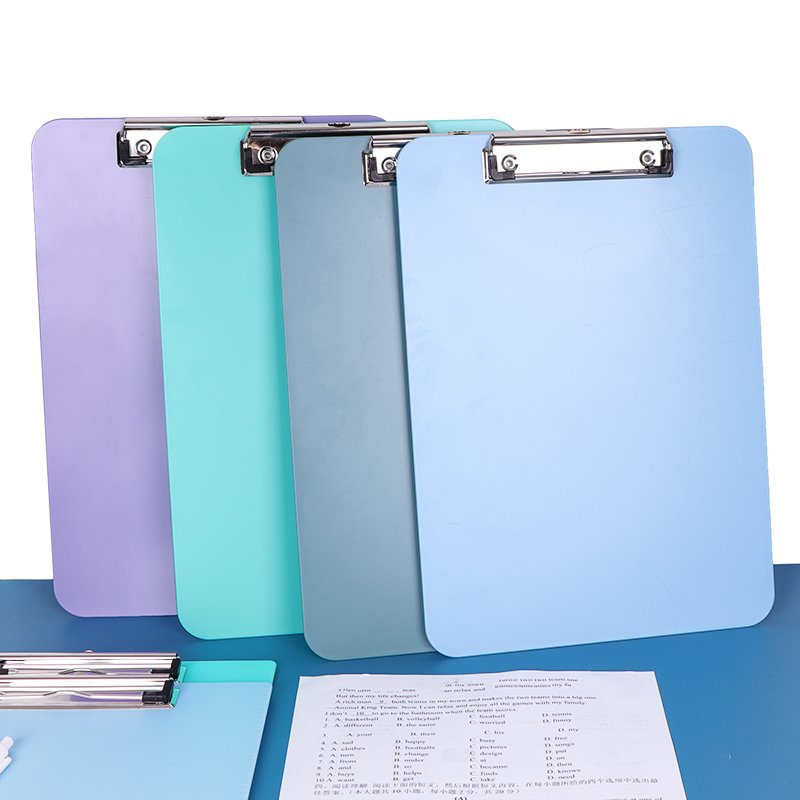 SUNSHING A4 Plastic Clipboard With Butterfly Clip Memo Size Clipboard Business Meeting Record Clip Board Writing Pad Board