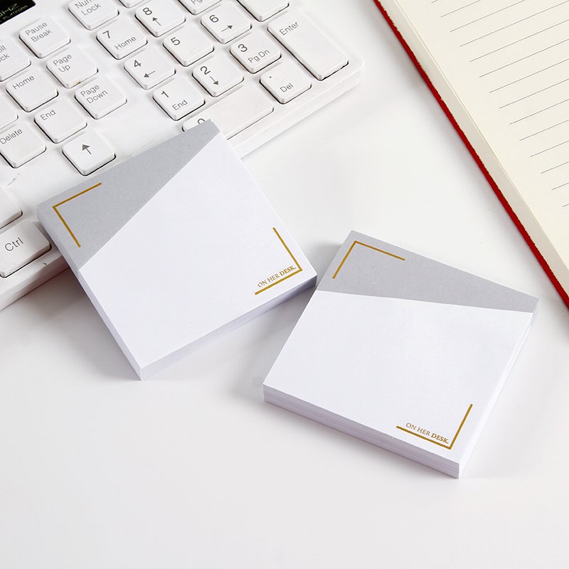 Hot Stamping Border Memo Pad Sticky Notes Set Stationery Sticker Posted Planner Stickers Notepads Office School Supplies