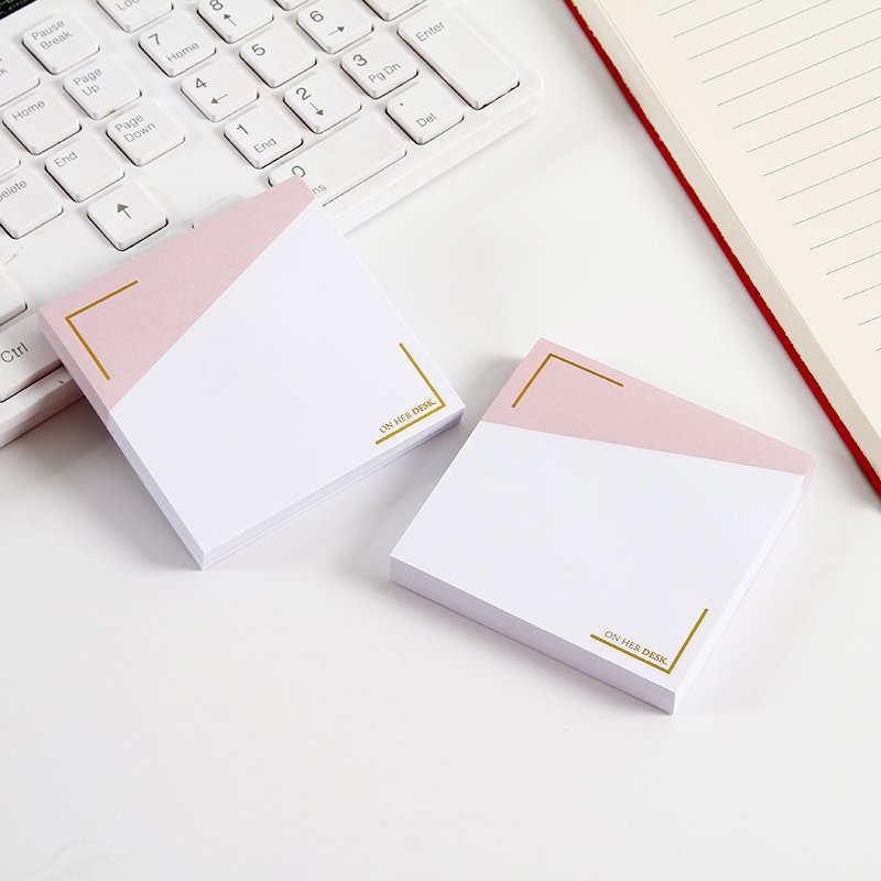Hot Stamping Border Memo Pad Sticky Notes Set Stationery Sticker Posted Planner Stickers Notepads Office School Supplies