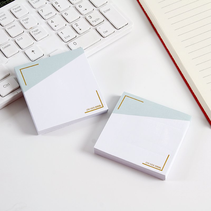 Hot Stamping Border Memo Pad Sticky Notes Set Stationery Sticker Posted Planner Stickers Notepads Office School Supplies