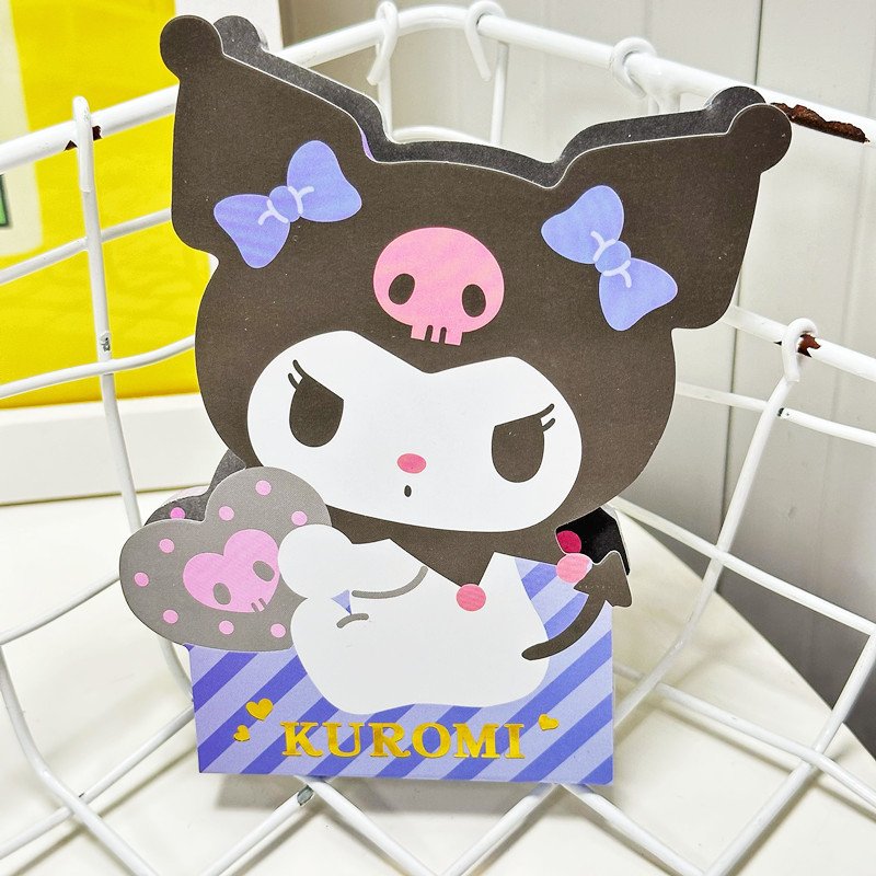 ST009 Wholesale kawaii Kuromi Melody notepad cartoon cute small Pochacco shape message book memo pads stationery