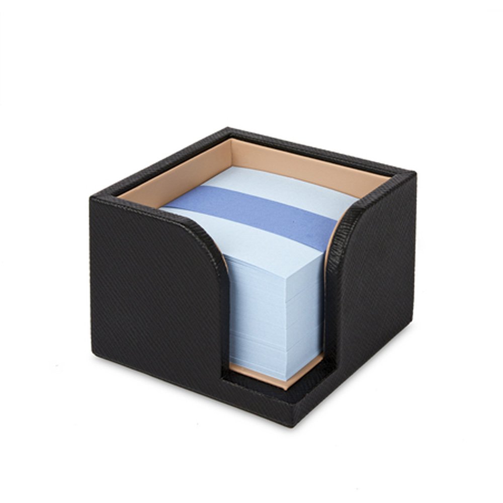 Wholesale Storage Colorful Customized Logo Leather Memo Sticky Note Pad Holder Case With Custom Logo For School Office Room