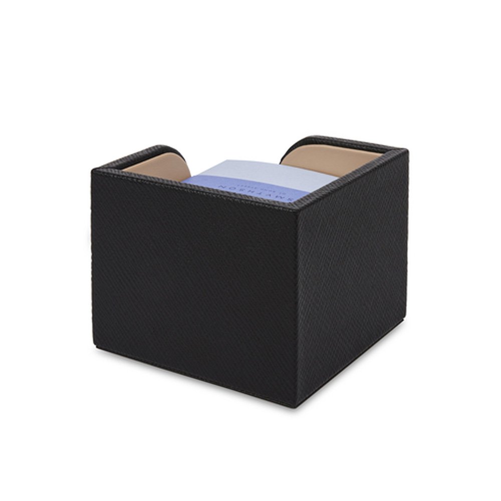 Wholesale Storage Colorful Customized Logo Leather Memo Sticky Note Pad Holder Case With Custom Logo For School Office Room