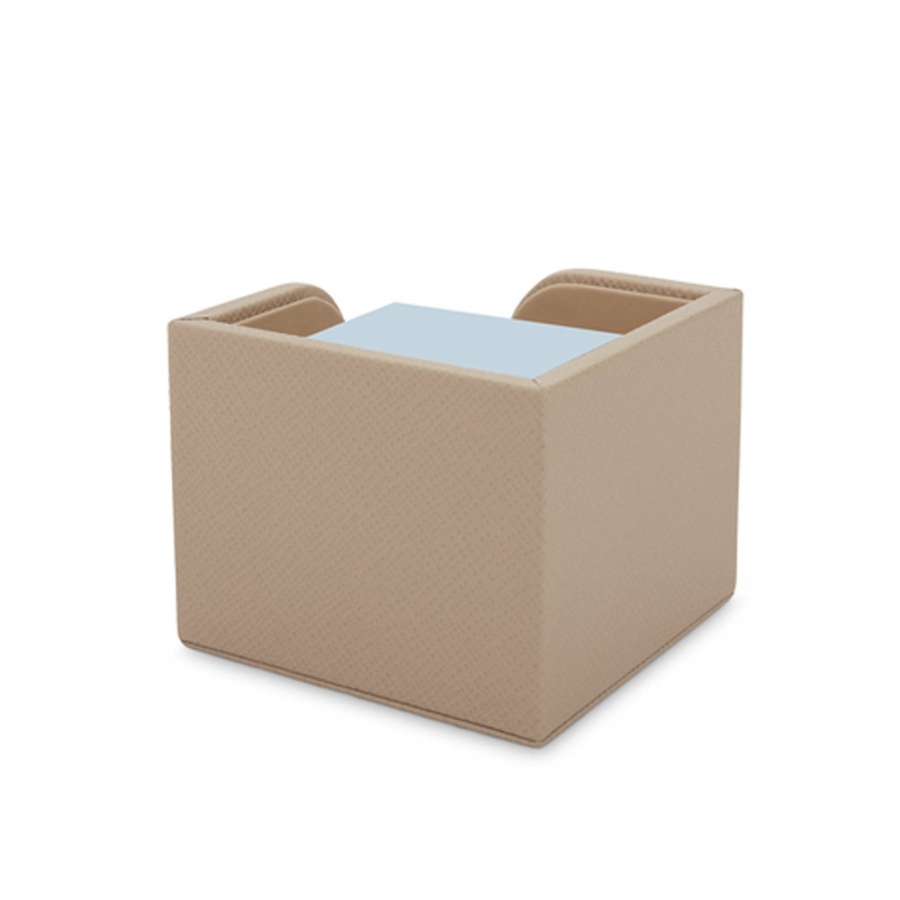 Wholesale Storage Colorful Customized Logo Leather Memo Sticky Note Pad Holder Case With Custom Logo For School Office Room