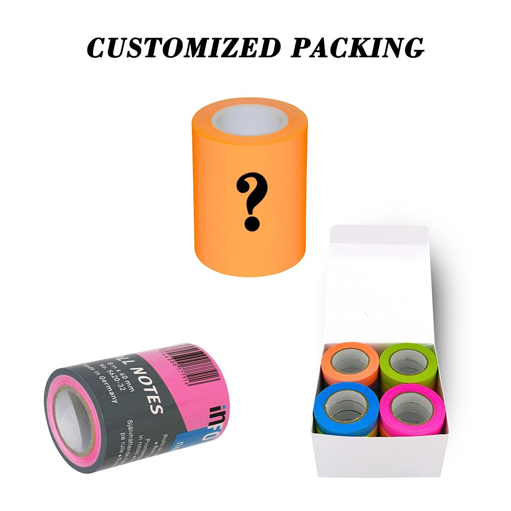 Custom pull out sticky notes Roll stationery good quality packaging labels