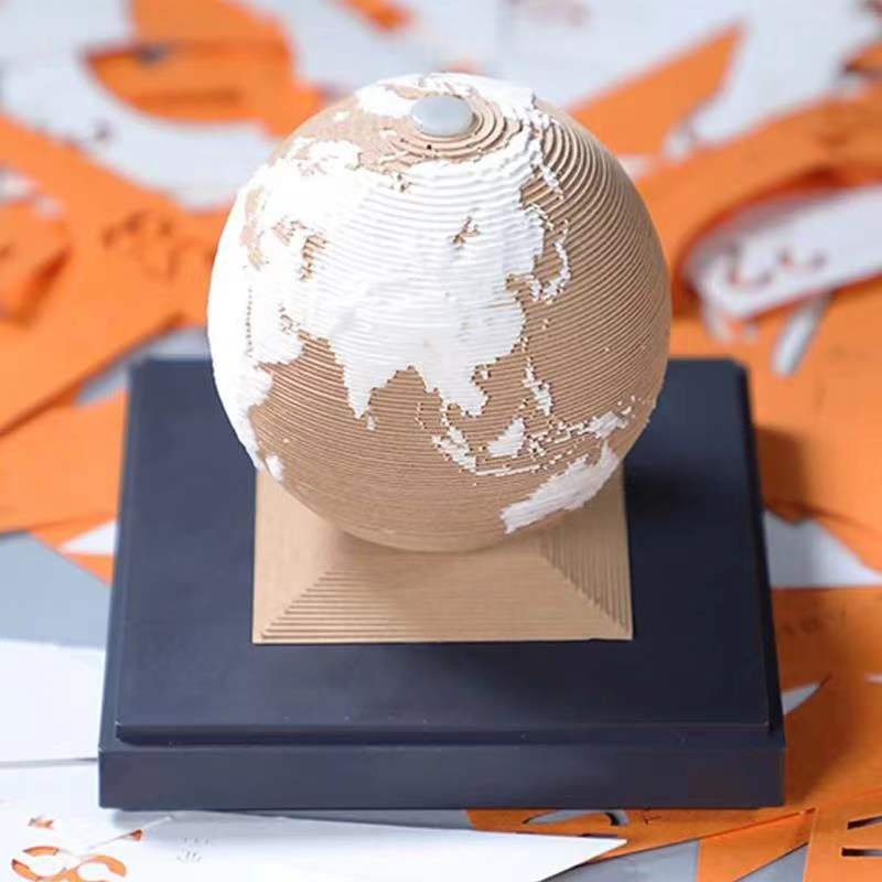 Creative Design Earth Calendar Note Memo Pad Months Scheduler 3D Sculpture Art Paper Memo Pad