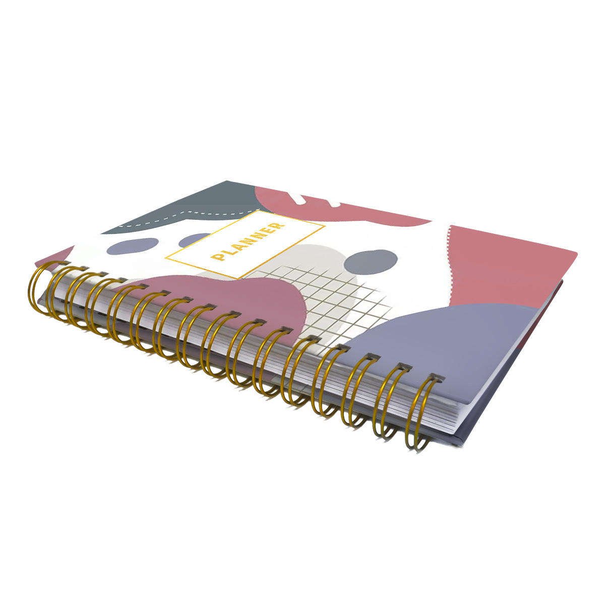 2024 Spiral Bound A3 A4 A5 Journal Notebook Hardbound Daily Weekly Monthly Yearly Planner Fabric PVC Mini Gift Planner Magnetic