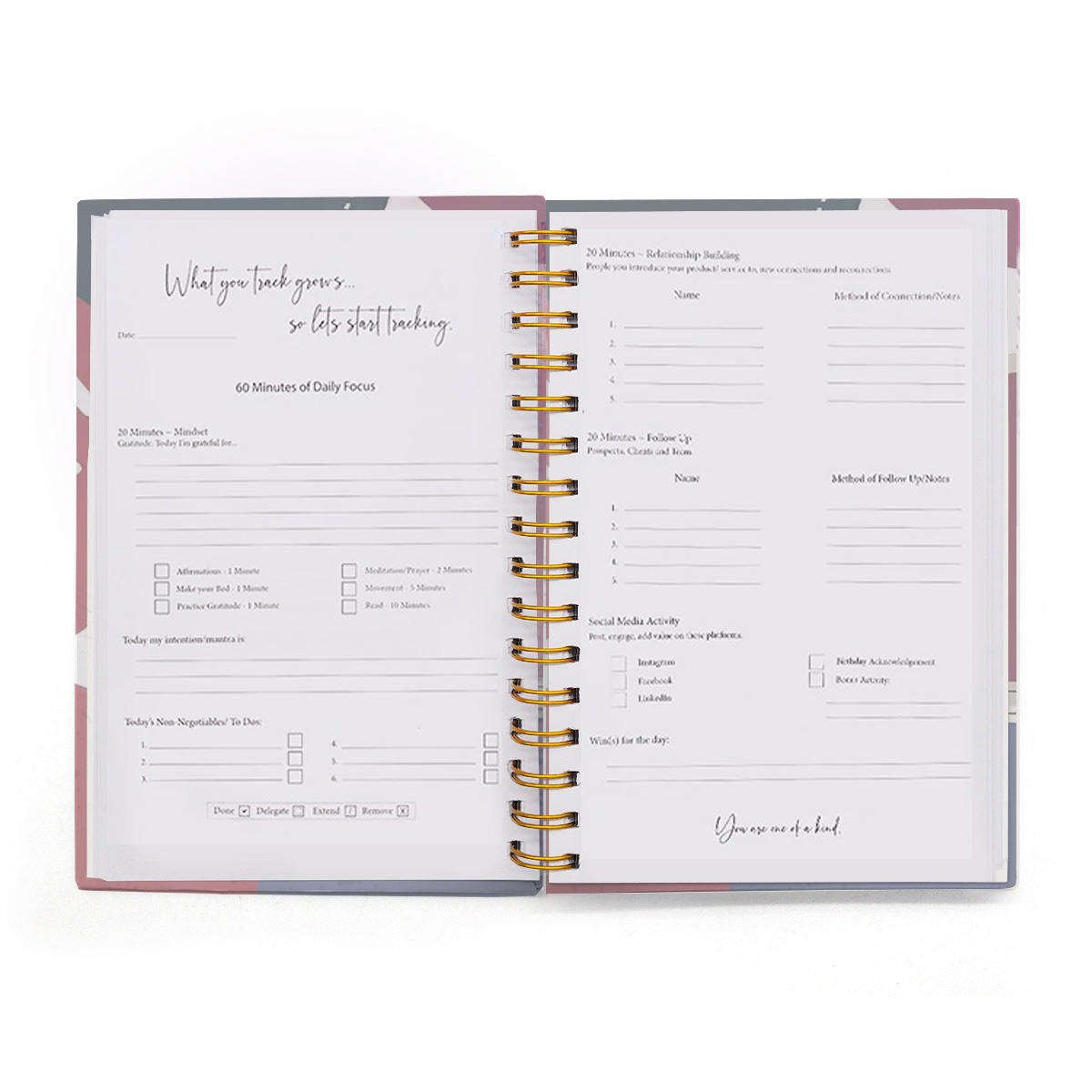 2024 Spiral Bound A3 A4 A5 Journal Notebook Hardbound Daily Weekly Monthly Yearly Planner Fabric PVC Mini Gift Planner Magnetic