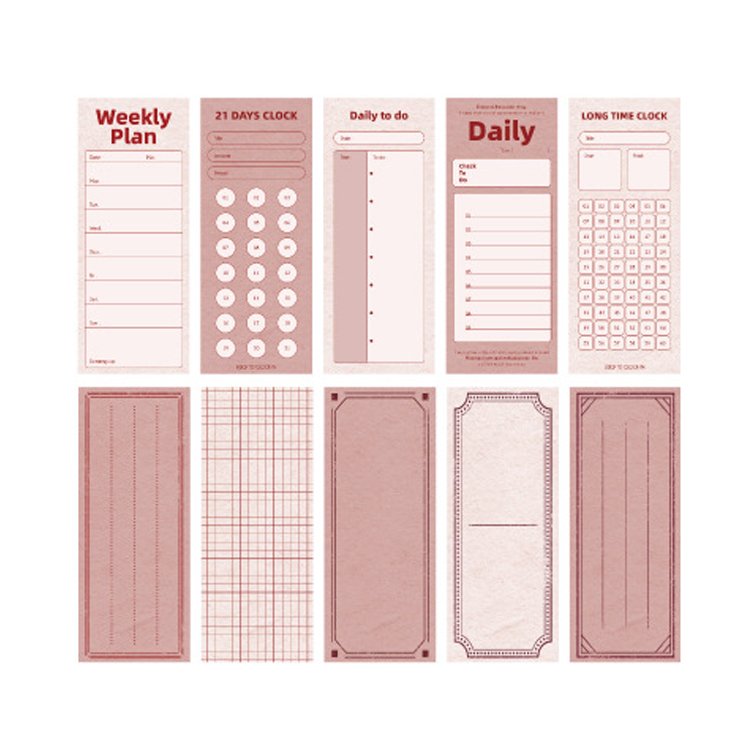 LABON Custom 400page Paper Simple Style Small Creative Notepad Mini Portable Memo Pads
