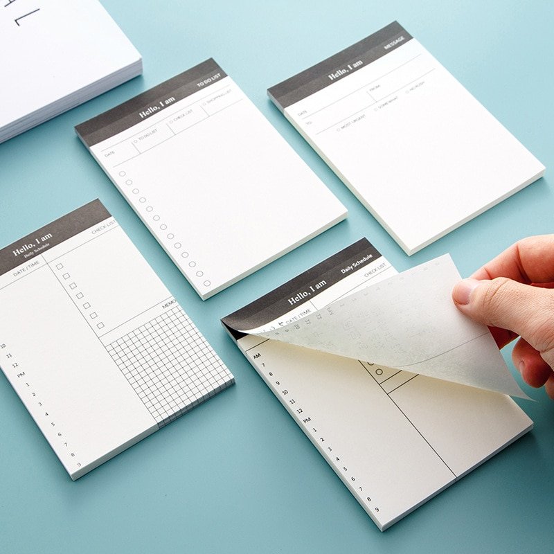 A6 Pocket Size Eco Friendly Business To Do List And Daily Schedule Tear Off Planner Notepad Memo Pad