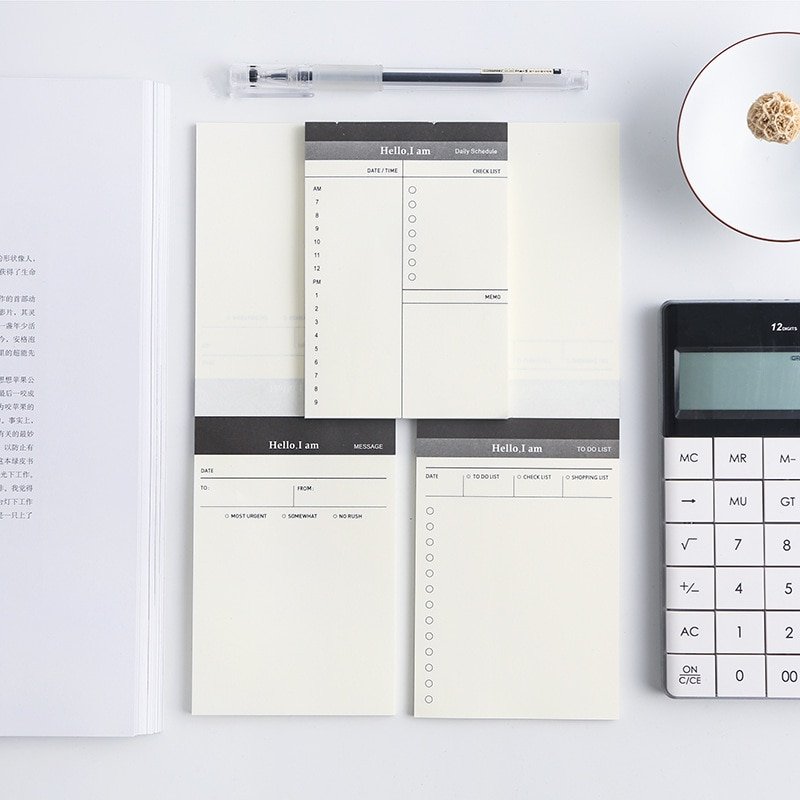 A6 Pocket Size Eco Friendly Business To Do List And Daily Schedule Tear Off Planner Notepad Memo Pad