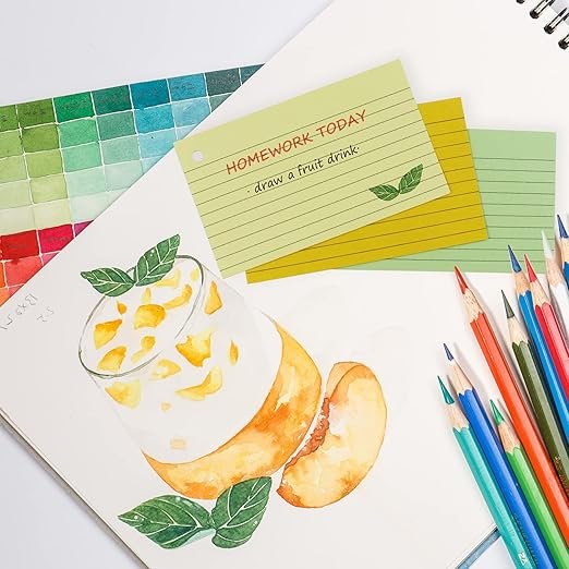 Index cards with rings