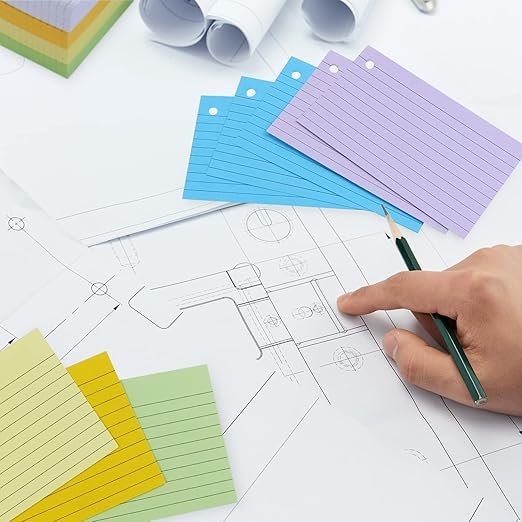 Index cards with rings