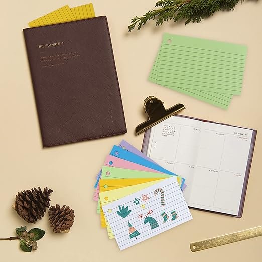 Index cards with rings