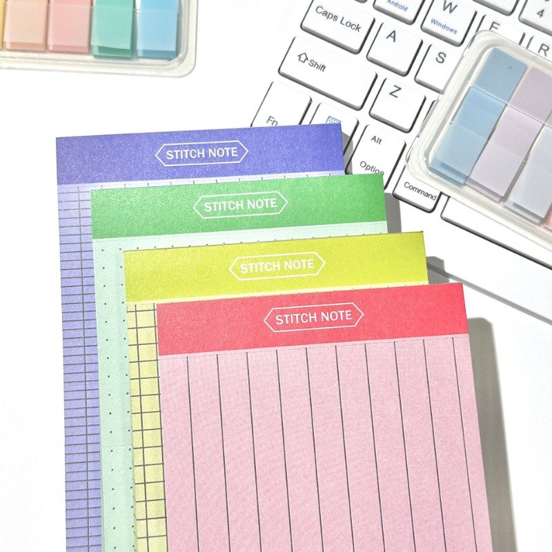New Extra Long Color Memo Pad Grid Memo Pad Kawaii Stationery Memo Pads 50 Sheets