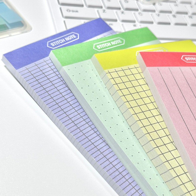 New Extra Long Color Memo Pad Grid Memo Pad Kawaii Stationery Memo Pads 50 Sheets