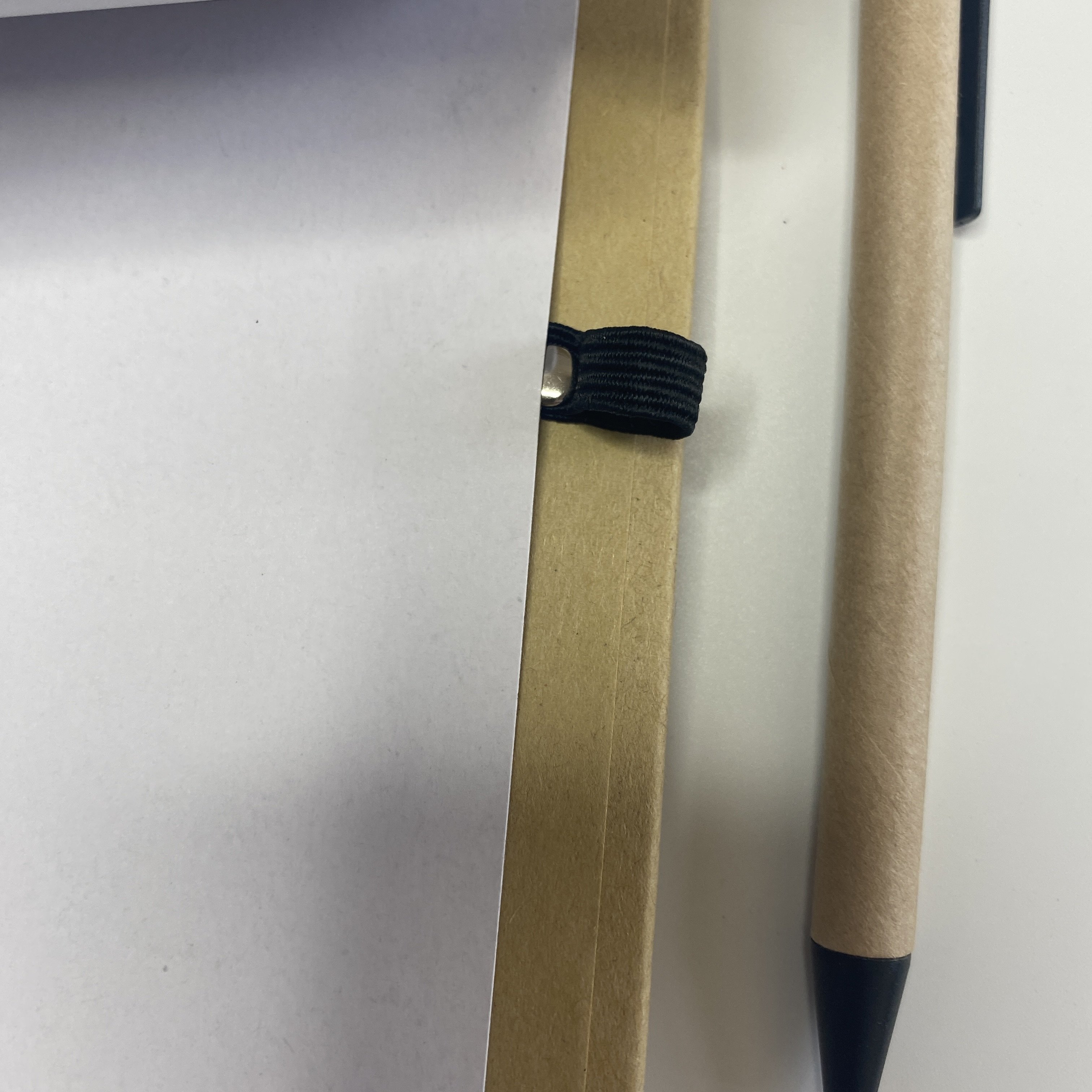 A6 Promotional hardcover kraft paperboard Customized logo printing sticky notes write memo pads set with pen