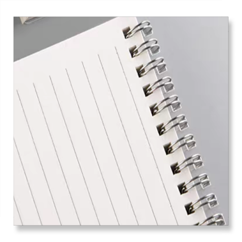 Custom Simple A4 Large Notebook Thickened B5 Wireless Coil Turn Blank Page Sketch Book for Drawing Mathematics Book for Gift Use