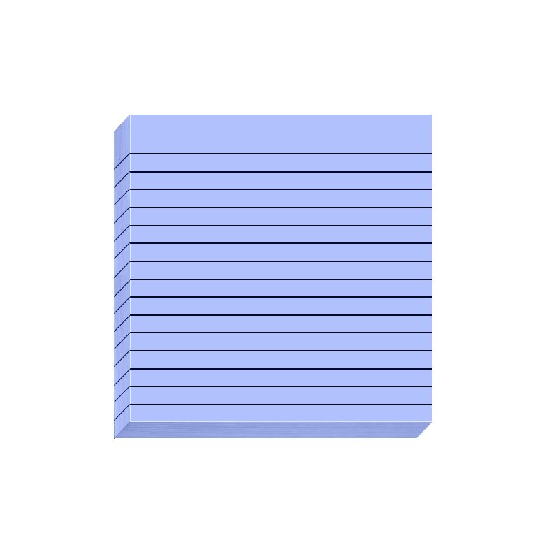 HengXin Transparent sticky note 3*3inch with line stationery macaron color school supplies