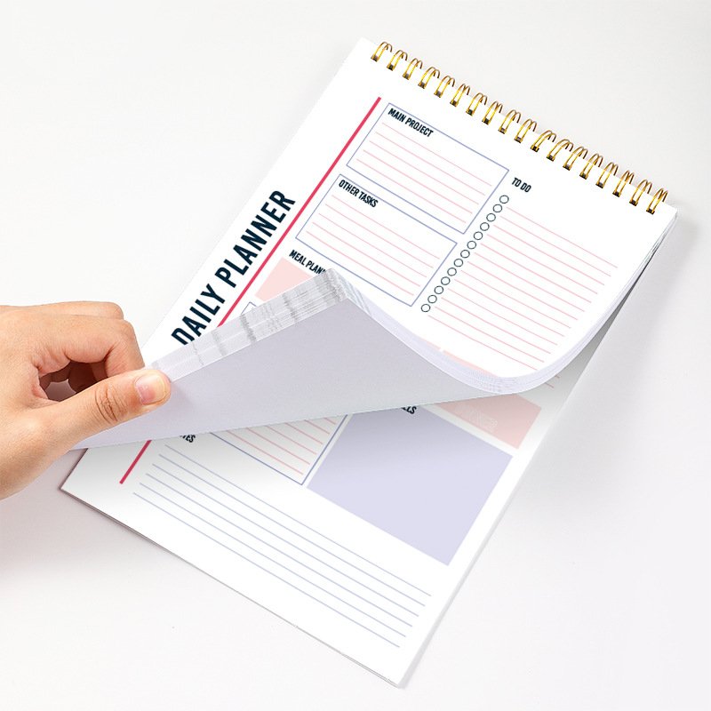 Custom Printing Spiral Meal Planner Weekly Calendar Monthly To Do List Notepad