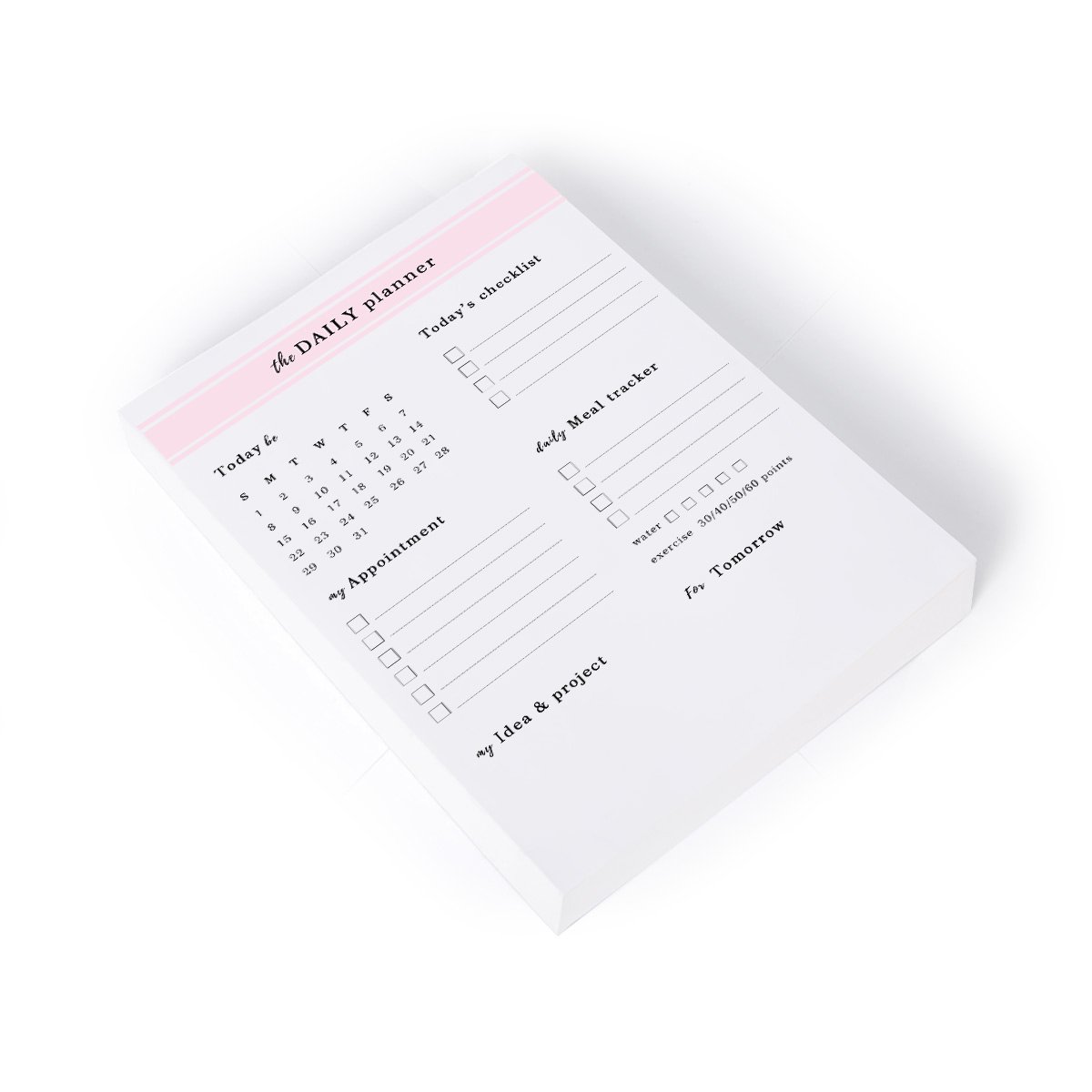 Organizer diary shopping list, plan book Sketchbook plastic bound soft cover Custom printed catalog Memo Pads