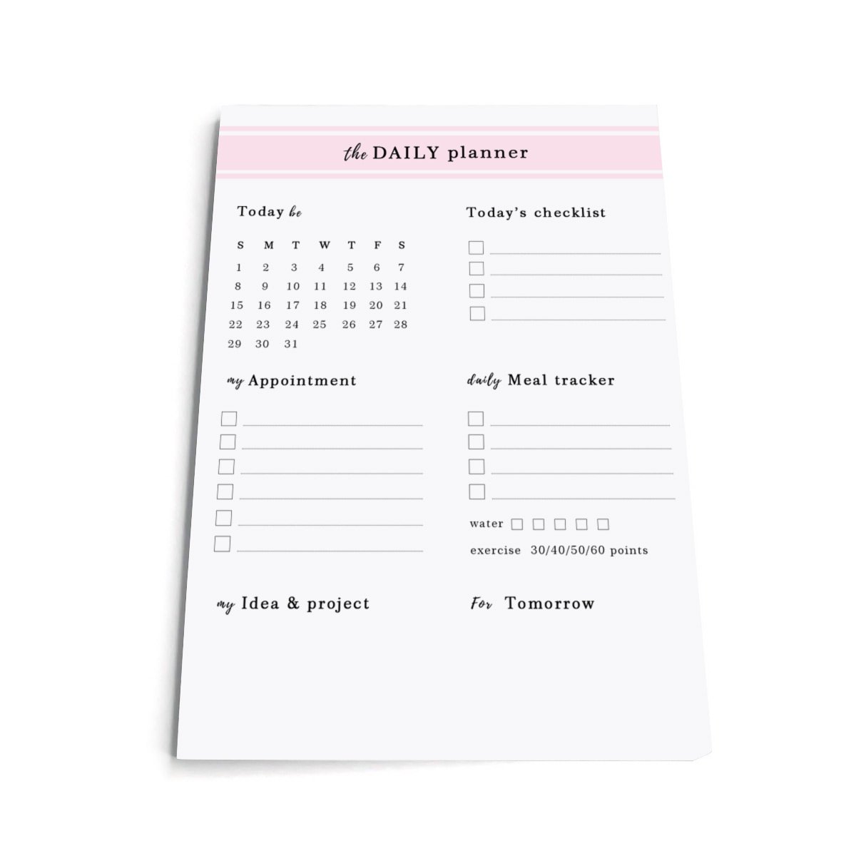 Organizer diary shopping list, plan book Sketchbook plastic bound soft cover Custom printed catalog Memo Pads
