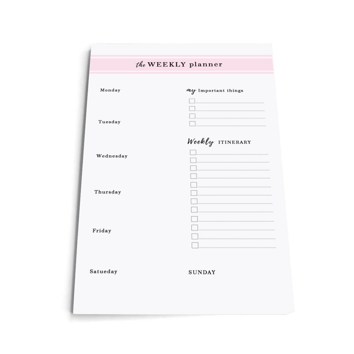 Organizer diary shopping list, plan book Sketchbook plastic bound soft cover Custom printed catalog Memo Pads