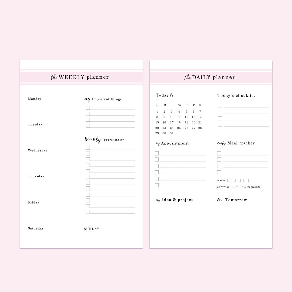 Organizer diary shopping list, plan book Sketchbook plastic bound soft cover Custom printed catalog Memo Pads