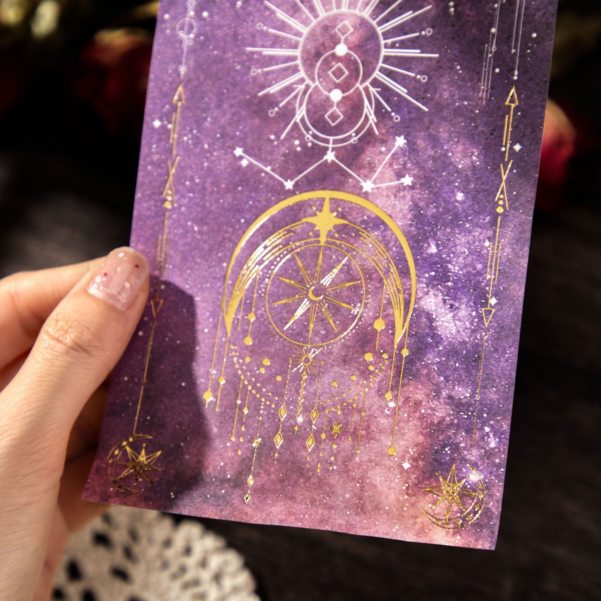 15pcs/pack material paper daybreak star series retro creative collage handbook material