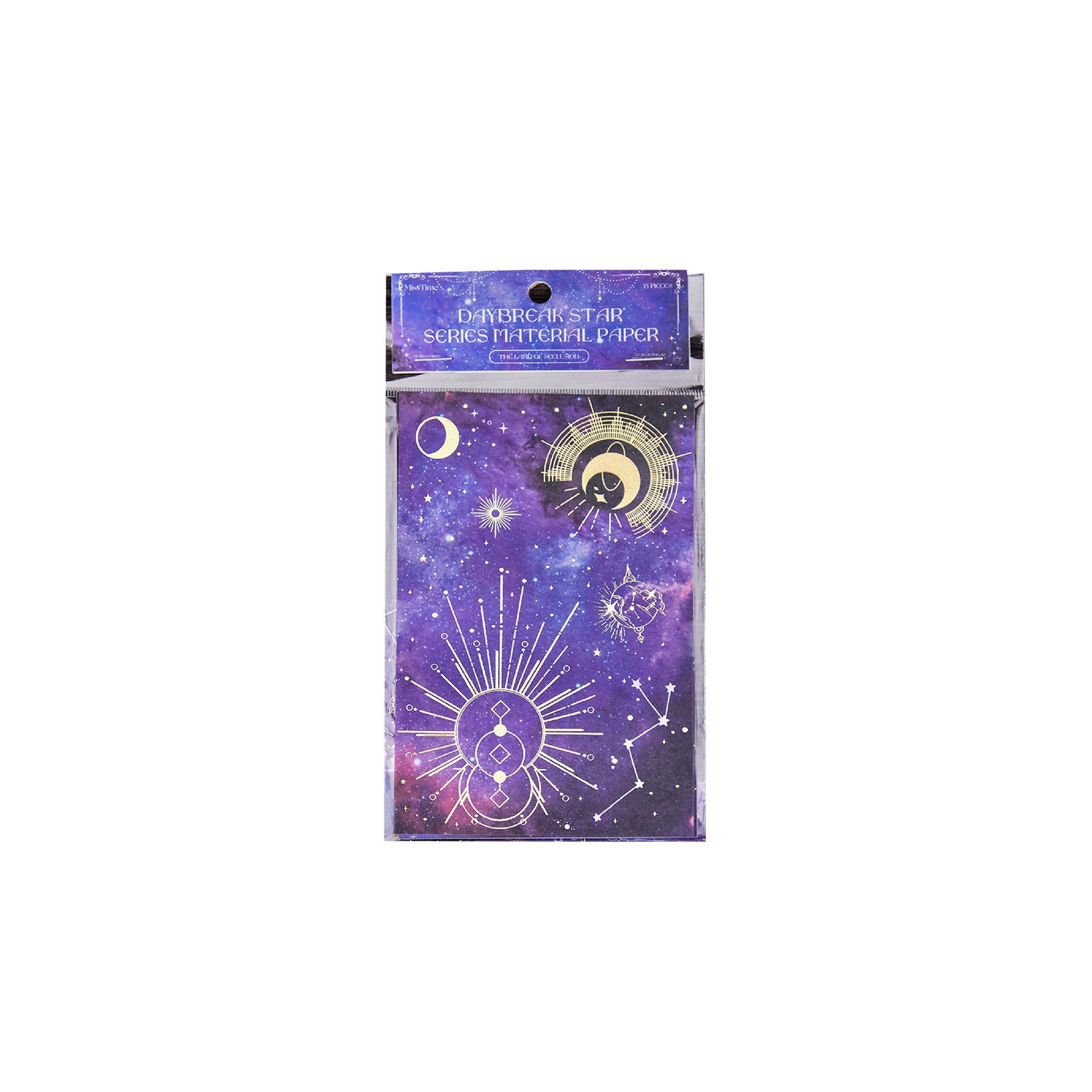 15pcs/pack material paper daybreak star series retro creative collage handbook material