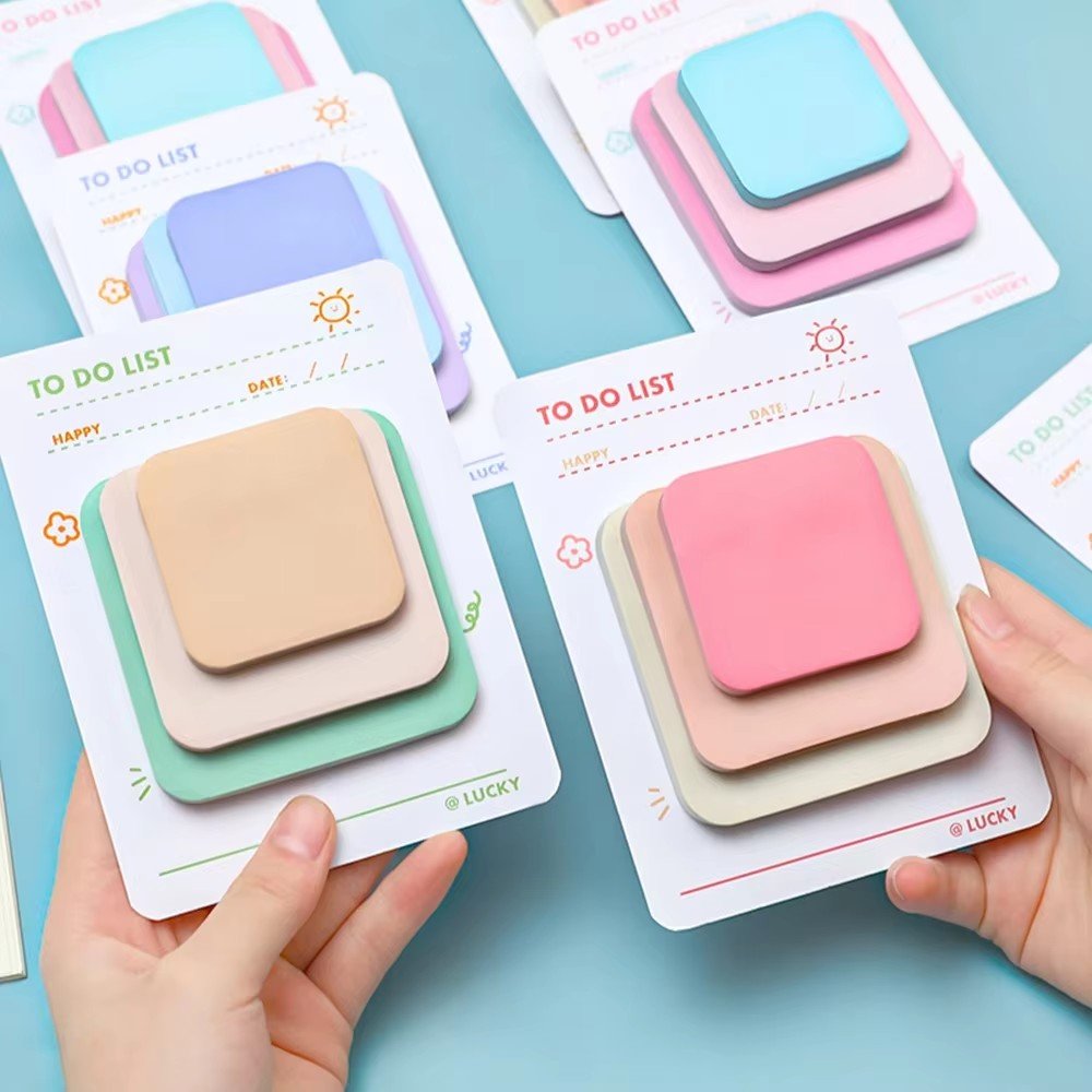 Custom creative color stacked notes, notepads, messages, memos, stationery, office, school supplies