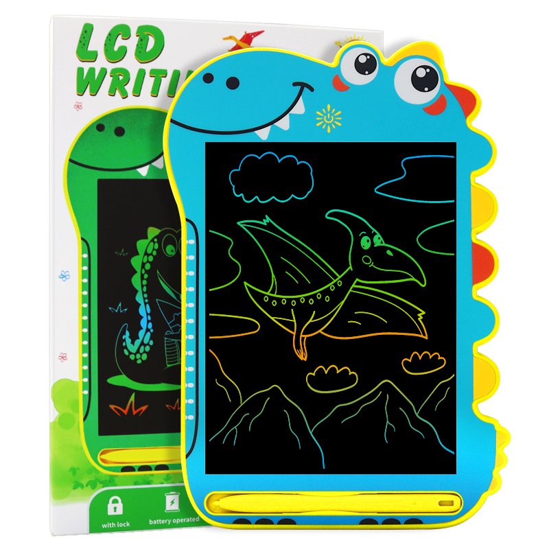 kids gift graphic cartoon handwriting pad dinosaur lcd writing tablet memo pad kids digital electronic drawing boards