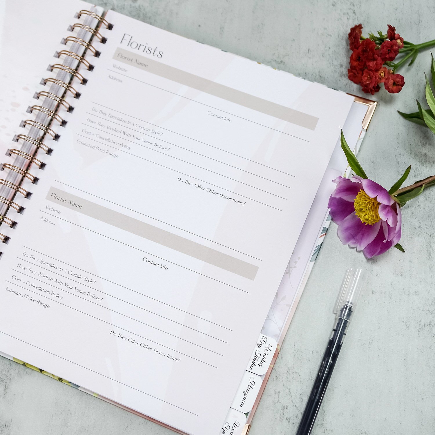 Promotion Wedding Planner Romantic Wedding Plan Book High Value General Engagement Planning Notebook Door to Door Shipping