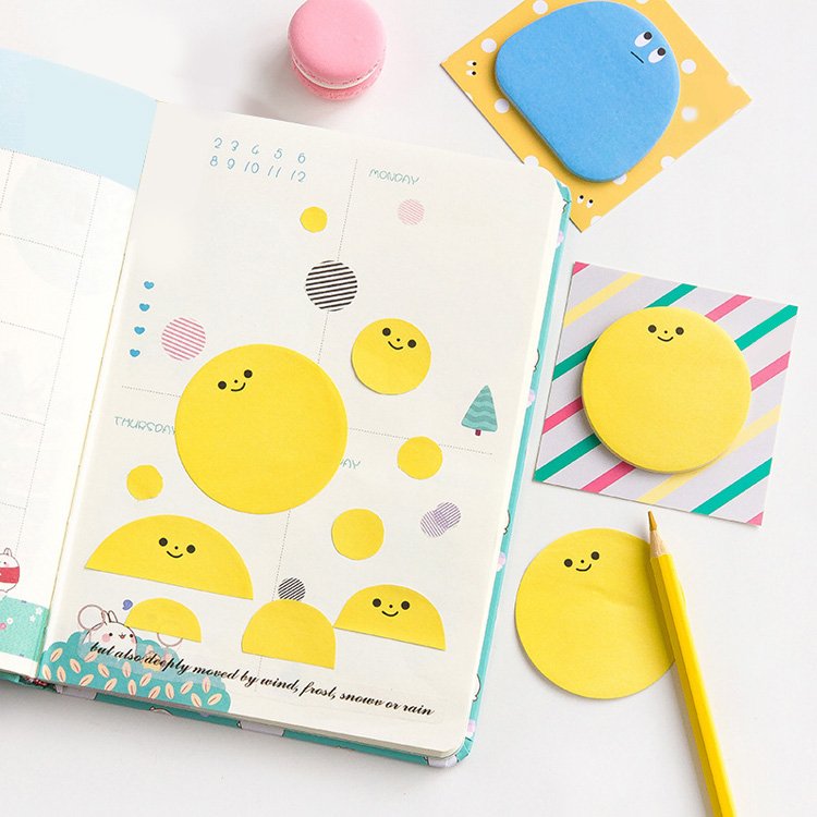 Custom Funny Customized Creative Cute Writing Wholesale Cartoons Design Shape Memo Pad Sticky Notes