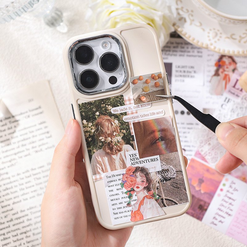 Cartoon Girl Memo Pad Kawaii Stationery Memo Pad Retro Stickers Memo Pad 6 Styles