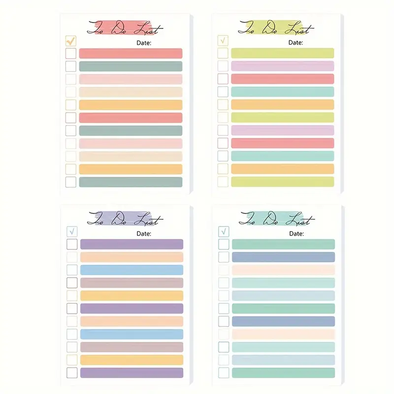 To-Do List Notepad Daily Planner Notebook Tear-Off Portable For Office Gift Task Organiser School Stationery Office Stationery