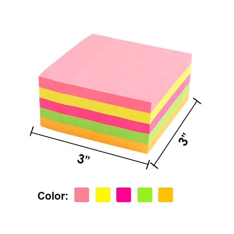 Foska Stationery School Supplies Paper Stickers index Posted Sticky It Note Pad Custom Memo Pad Sticky Notes