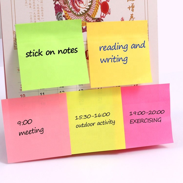 Foska Stationery School Supplies Paper Stickers index Posted Sticky It Note Pad Custom Memo Pad Sticky Notes