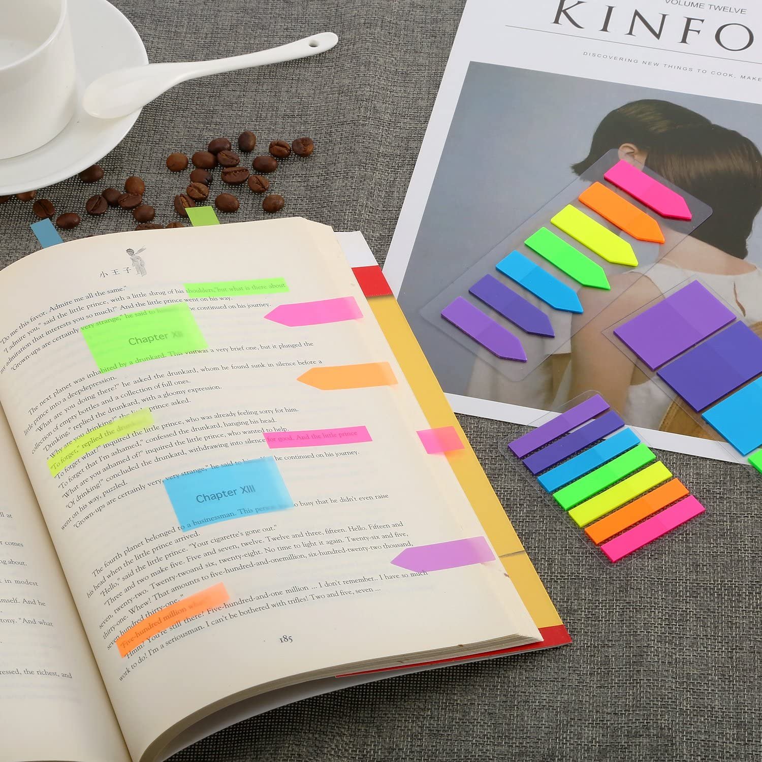 Hot Sell Arrow PET Stickey Note Pagemarker Memo Pad Label Sticker For Classification Adhesive Stick Notes