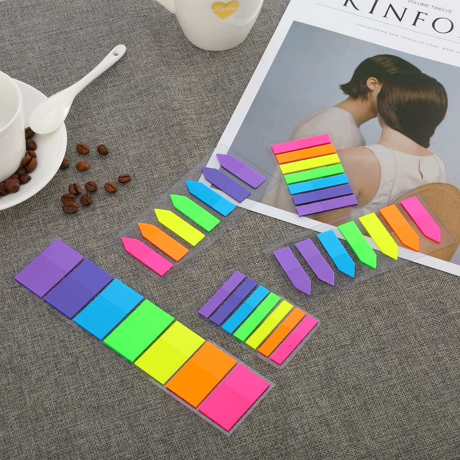 Hot Sell Arrow PET Stickey Note Pagemarker Memo Pad Label Sticker For Classification Adhesive Stick Notes