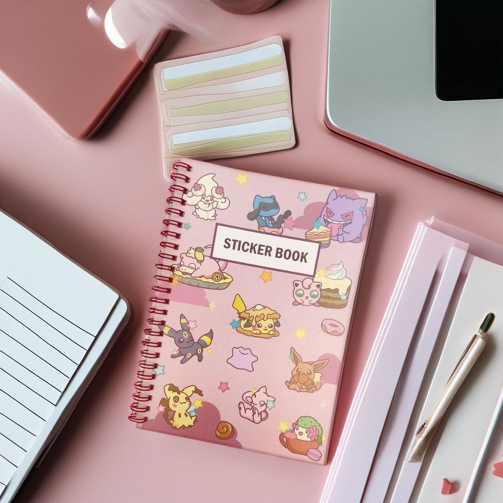 custom design printed release paper Multi-Themed Reusable planner sticker book