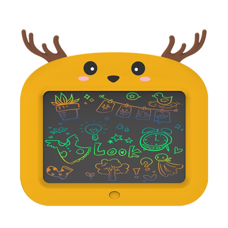 11'' Deer LCD Kids pad Children's Cartoon Animals LCD drawing board Erasable Electronic writing tablet